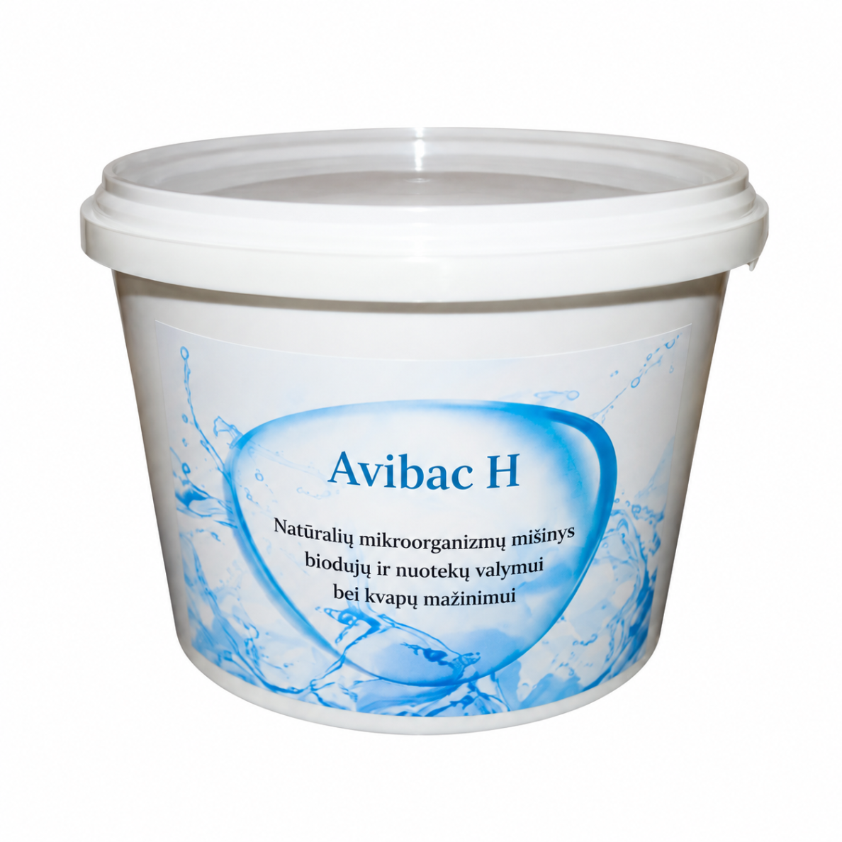 Avibac H high concentration bacteria for pond cleaning and algae reduction. 10 kg in soluble 200 g bags. Suitable for ponds 500–15000 m3.