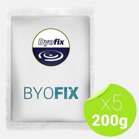 BYOFIX – nützliche Bakterien, die organische Schadstoffe in Teichen und Seen abbauen, in 200-g-Beuteln mit Wasserlöslichkeit. 1-kg-Packung – für bis zu 1250 m² Teichfläche.