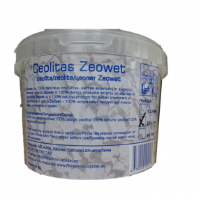 Zeolite Zeowet do filtrów akwariowych i hodowli ryb, frakcja 2,5-5 mm, 2 l każdy (1,75 kg)