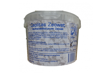 Zeolite Zeowet do filtrów akwariowych i hodowli ryb, frakcja 2,5-5 mm, 2 l każdy (1,75 kg)
