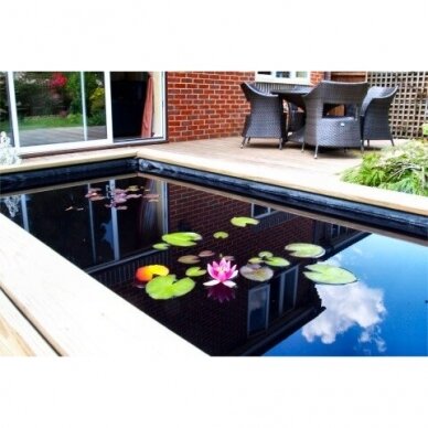 Juodos  spalvos dekoratyviniai tvenkinio dažai Dyofix Pond Black prieš dumblius ir vandens piktžoles, 1kg - 30m3 1