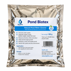 Pond Biotex bakterid tiigivee puhastamiseks. 500 g pakend – 200–400 m3 vett.