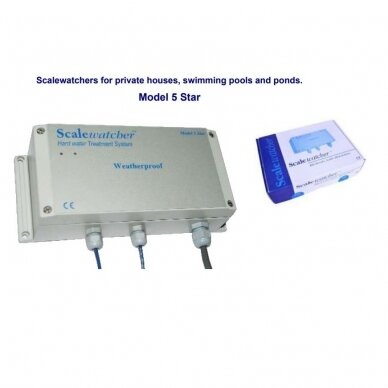 Scalewatcher 5STAR electromagnetic descaler for homes, hotels, swimming pools, ponds