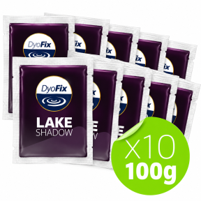Varjuvärviline dekoratiivne tiigivärv "Dyofix Lake Shadow" 100 g lahustuvates kottides vetikate ja veeumbrohtude vastu, 1 kg kuni 4000 m3 kohta.