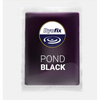 Juodos  spalvos dekoratyviniai tvenkinio dažai Dyofix Pond Black prieš dumblius ir vandens piktžoles, 1kg - 30m3